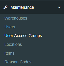 Warehouse maintenance overview